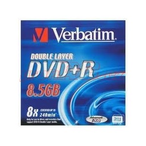 VERBATIM DVD+R DoubleLayer/Jewel/8x/8,5GB